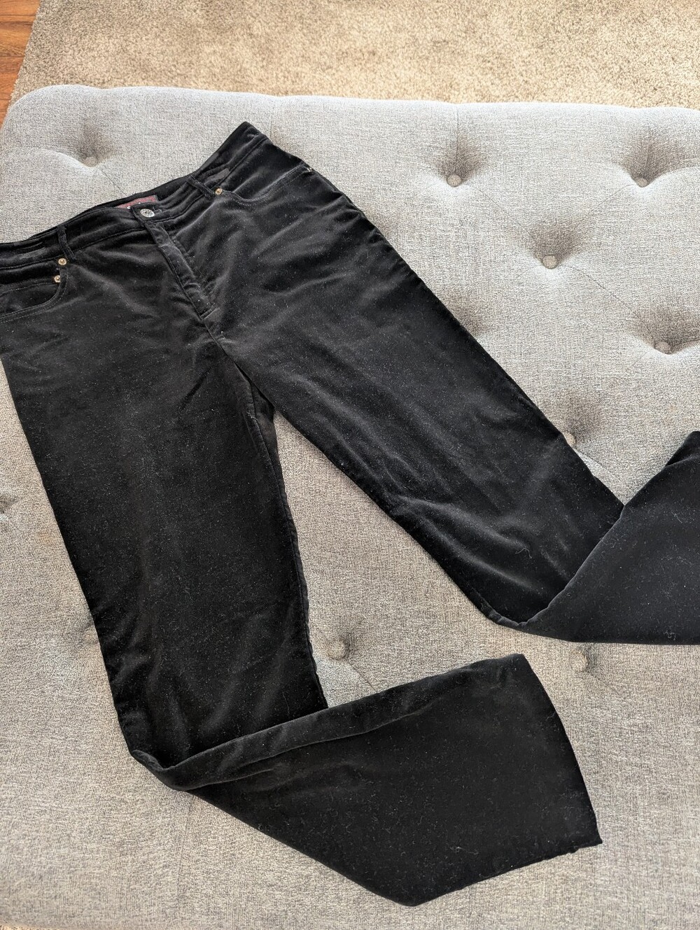 Eric Jeans Women's Black Velvet Pants Size 10